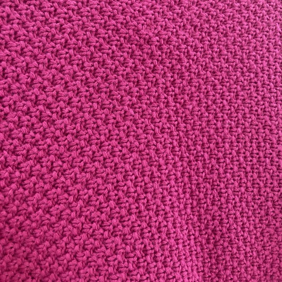 Chico's Open Front Wool Blend Cardigan Sweater Women's 1 Medium Pink 1/2‎ Sleeve - Picture 3 of 7